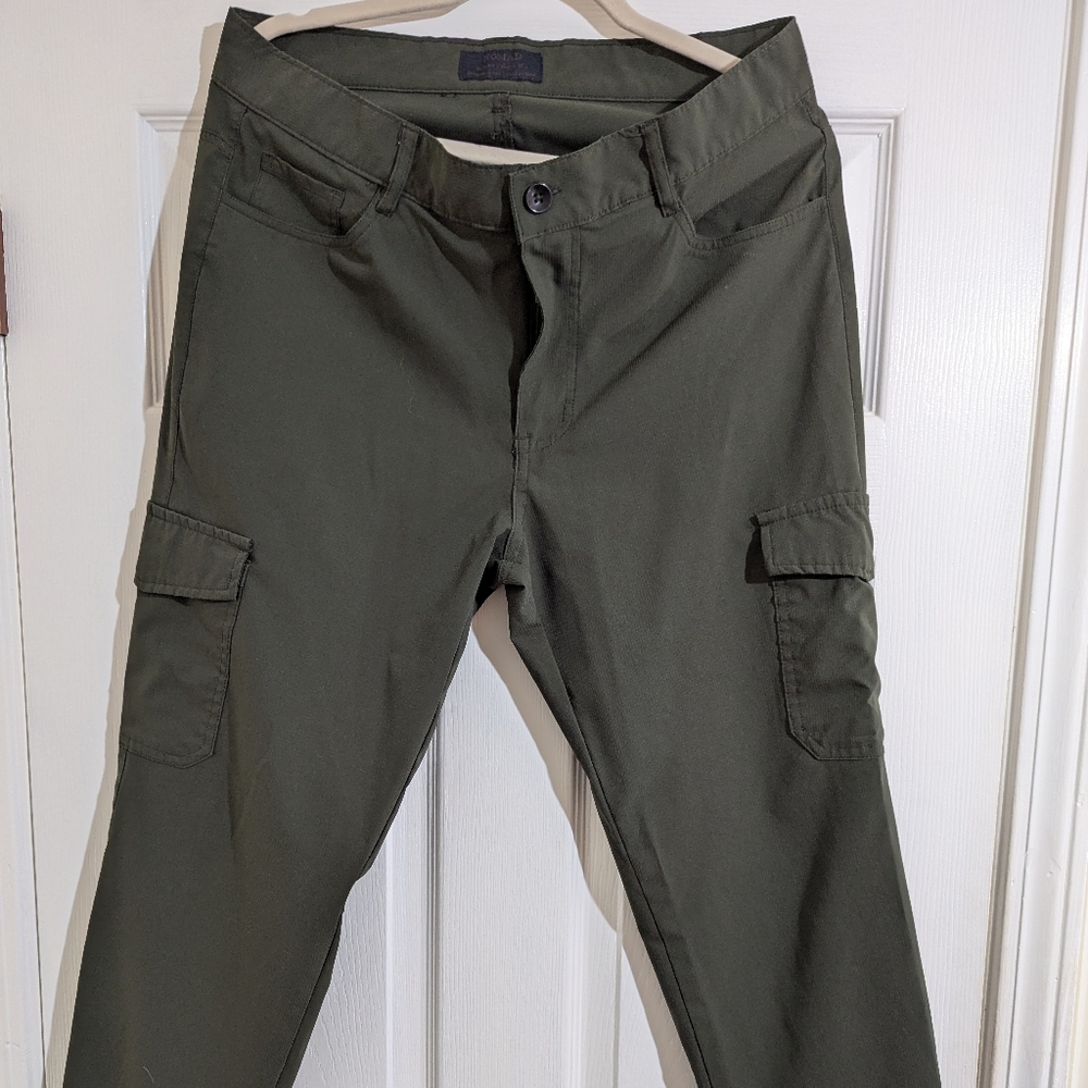 Nomad slim fit stretch dark green 34 x 32 cargo pants